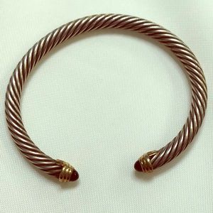 David Yurman Small Cable Cuff Onyx/Silver